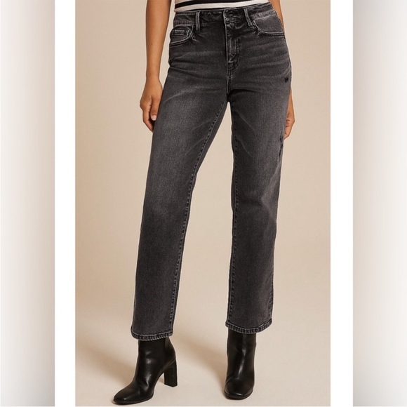 Flying Monkey Denim - Flying Monkey Distressed High Rise Straight Leg Jeans size 20W